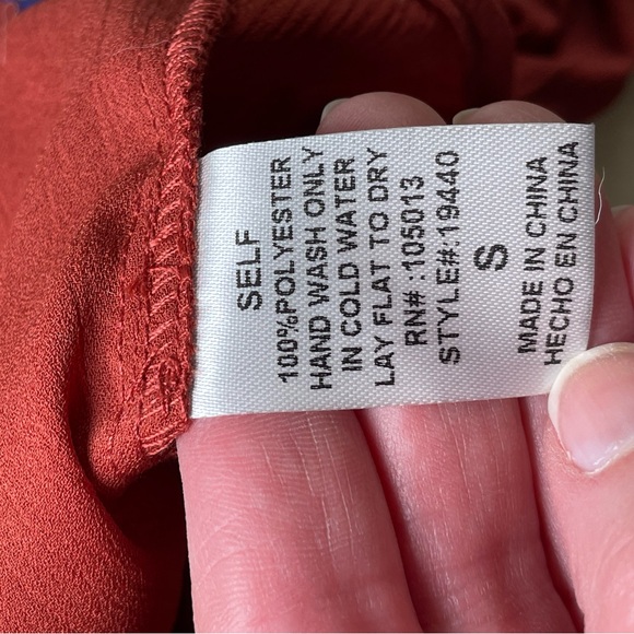 Savanna Jane Terracotta Floral Embroidered Blouse - Picture 7 of 7